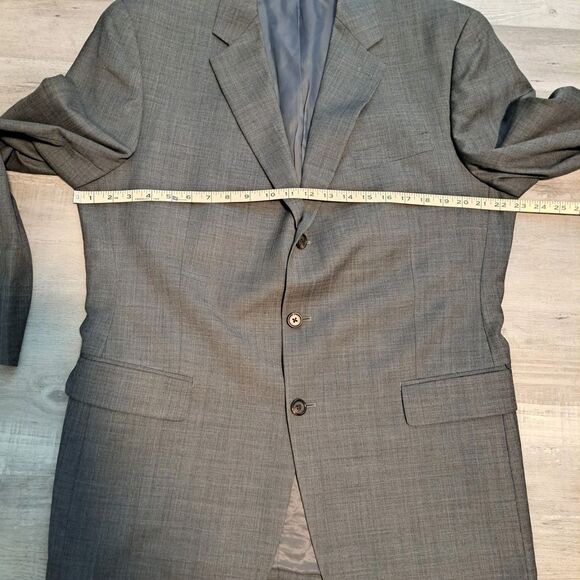 LAUREN RALPH LAUREN Men's Gray 100% WOOL Sport Coat Suit Jacket Blazer 42L - Picture 11 of 16